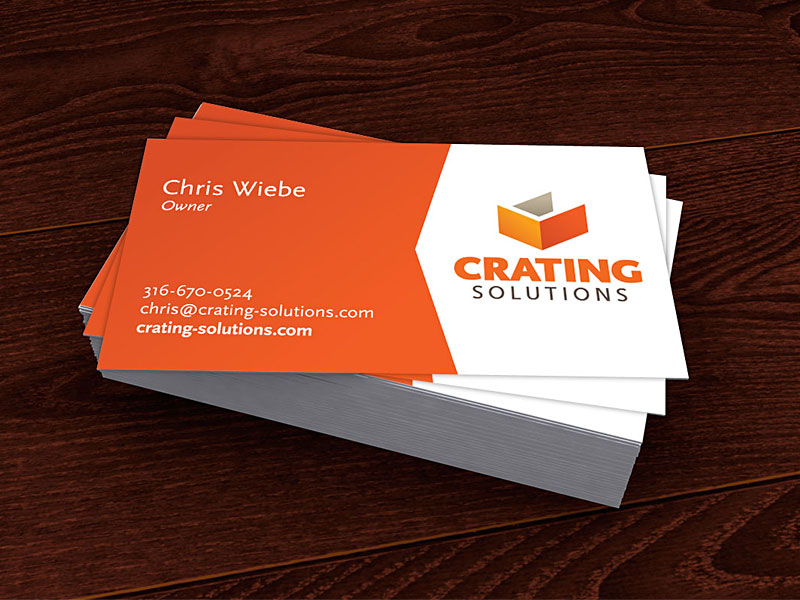 Crating Solutions business card layout